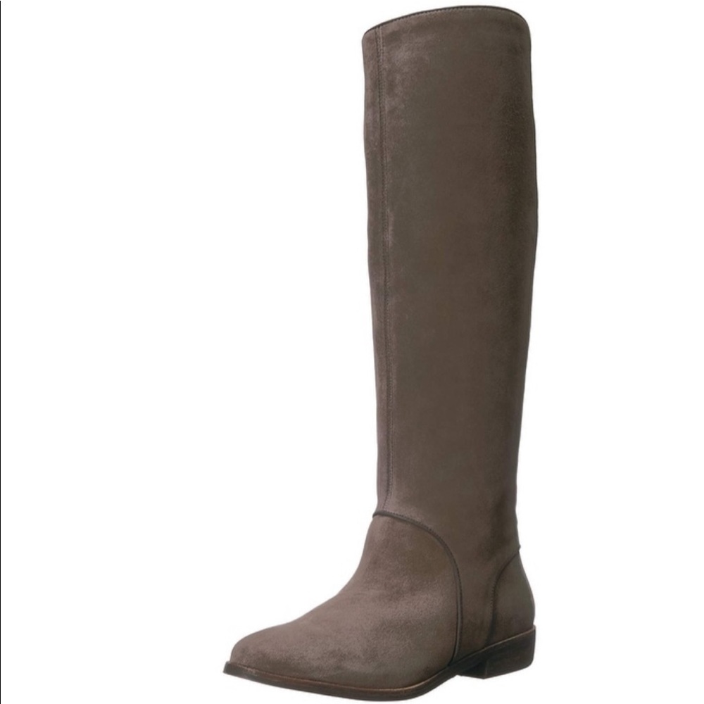 UGG Gracen Suede Tall Boot-Color Mouse-Sz 7